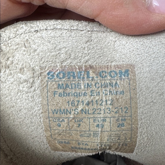 Sorel Joan of Arctic Women’s Wedge Mid Ankle Tan Boots size US 9 - Picture 10 of 11